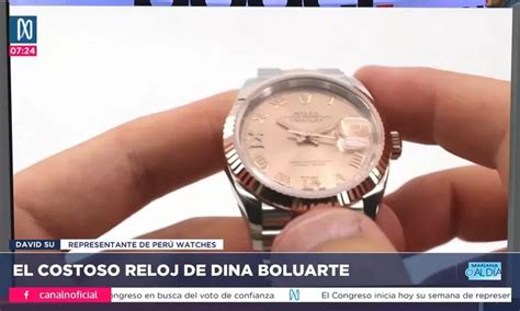 dina reloj rolex|dina boluarte y Rolex.